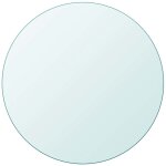 Vidaxl dessus de table ronde en verre tremp� 400 mm