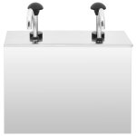 Vidaxl distributeur de sauces acier inoxydable 2 x 3, 5 l