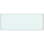 Vidaxl dosseret de cuisine blanc 100x40 cm verre tremp