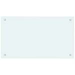 Vidaxl dosseret de cuisine couleur lait 70x40 cm verre tremp�