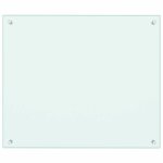Vidaxl dosseret de cuisine couleur lait 70x60 cm verre tremp�