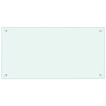 Vidaxl dosseret de cuisine couleur lait 80x40 cm verre tremp�