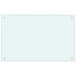 Vidaxl dosseret de cuisine couleur lait 80x50 cm verre tremp�