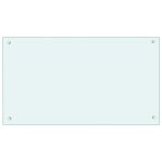 Vidaxl dosseret de cuisine couleur lait 90x50 cm verre tremp�