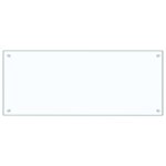 Vidaxl dosseret de cuisine transparent 100x40 cm verre tremp�