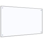 Vidaxl dosseret de cuisine transparent 100x60 cm verre tremp�
