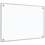 Vidaxl dosseret de cuisine transparent 70x50 cm verre tremp�