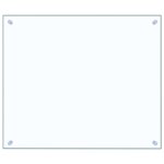 Vidaxl dosseret de cuisine transparent 70x60 cm verre tremp