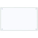 Vidaxl dosseret de cuisine transparent 80x50 cm verre tremp