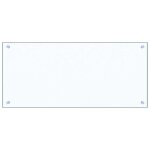 Vidaxl dosseret de cuisine transparent 90 x 40 cm verre tremp