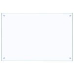 Vidaxl dosseret de cuisine transparent 90x60 cm verre tremp�