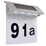 Vidaxl �clairage led de num�ro de maison acier inoxydable