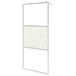 Vidaxl �crans de douche argent� 140 x 195 cm verre et aluminium