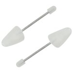 Vidaxl embauchoirs 5 paires blanc eu 35 - 38 plastique
