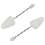 Vidaxl embauchoirs 5 paires blanc eu 38 - 44 plastique