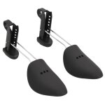Vidaxl embauchoirs 5 paires noir eu 38 - 44 plastique