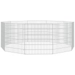 Vidaxl enclos d'animaux en libert� 10 panneaux 54x60 cm fer galvanis�