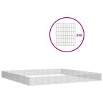 Vidaxl enclos pour animaux en libert� 48panneaux 54x60cm fer galvanis�