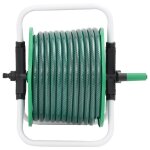 Vidaxl enrouleur de tuyau vert sur pied avec tuyau de 30 m pvc