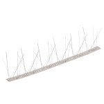 Vidaxl ensemble de 10 pointes � 5 rang�es contre oiseaux inox 5 m