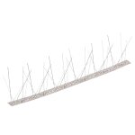 Vidaxl ensemble de 20 pointes � 5 rang�es contre oiseaux inox 10 m