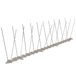 Vidaxl ensemble de 6 pointes � 2 rang�es contre oiseaux plastique 3 m
