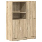 Vidaxl ensemble d'armoires de cuisine 2 pcs ch�ne sonoma