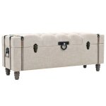 Vidaxl ensemble de bancs de rangement 3 pcs bois massif et acier