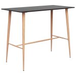 Vidaxl ensemble de bar 5 pcs noir et blanc