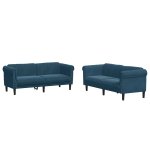 Vidaxl ensemble de canap�s 2 pcs bleu velours