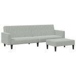 Vidaxl ensemble de canapés 2 pcs gris clair velours Vidaxl ensemble de canapés 2 pcs gris clair velours