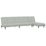 Vidaxl ensemble de canapés 2 pcs gris clair velours Vidaxl ensemble de canapés 2 pcs gris clair velours
