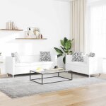 Vidaxl ensemble de canaps 2 places et 3 places cuir synthtique blanc