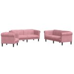 Vidaxl ensemble de canap�s 3 pcs rose velours