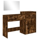 Vidaxl ensemble de coiffeuse 3 pcs chêne fumé bois d'ingénierie Vidaxl ensemble de coiffeuse 3 pcs chêne fumé bois d'ingénierie