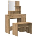 Vidaxl ensemble de coiffeuse ch�ne artisanal bois ing�nierie