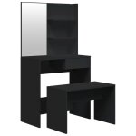 Vidaxl ensemble de coiffeuse noir 74, 5x40x141 cm Vidaxl ensemble de coiffeuse noir 74, 5x40x141 cm