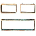 Vidaxl ensemble d'tagre cube 3 pcs bois solide de rcupration