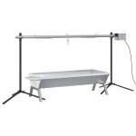 Vidaxl ensemble de grille et de plateau automatique pour barbecue inox