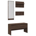 Vidaxl ensemble de meubles de couloir 4 pcs chêne marron Vidaxl ensemble de meubles de couloir 4 pcs chêne marron