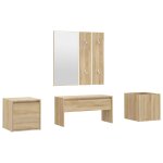 Vidaxl ensemble de meubles de couloir ch�ne sonoma bois d'ing�nierie