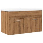 Vidaxl ensemble de meubles salle de bain 2 pcs bois d'ingénierie Vidaxl ensemble de meubles salle de bain 2 pcs bois d'ingénierie