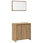 Vidaxl ensemble de meubles salle de bain 2 pcs bois d'ing�nierie