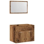 Vidaxl ensemble de meubles salle de bain 2 pcs bois d'ing�nierie