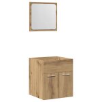 Vidaxl ensemble de meubles salle de bain 2 pcs bois d'ingnierie