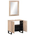 Vidaxl ensemble de meubles salle de bain 2 pcs bois de manguier massif