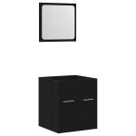 Vidaxl ensemble de meubles salle de bain 2 pcs ch�ne noir