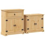 Vidaxl ensemble de meubles salle de bain 2 pcs corona bois pin massif
