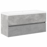 Vidaxl ensemble de meubles de salle de bain 2 pcs gris b�ton