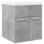 Vidaxl ensemble de meubles de salle de bain 2 pcs gris b�ton
